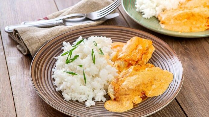 Para xantar, os propietarios do terceiro grupo sanguíneo poden cociñar bacallau con arroz